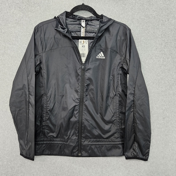 ADIDAS Women's‎ Aeroready Black and White Windbreaker Running Jacket Size XS - Picture 1 of 13